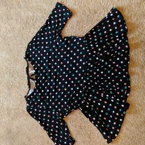 Elle Polka Dot Peplum Top
